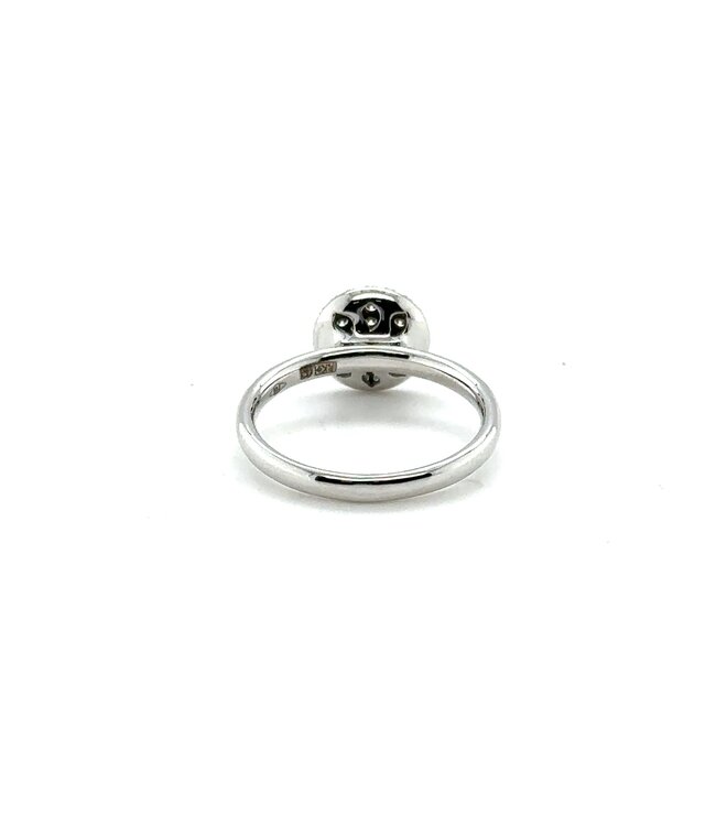Positano 18k witgouden ring met diamant (0.40ct)