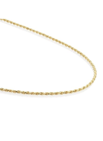 Sparkling Jewels Sparkling Jewels Ketting Rope Chain Gold 50cm