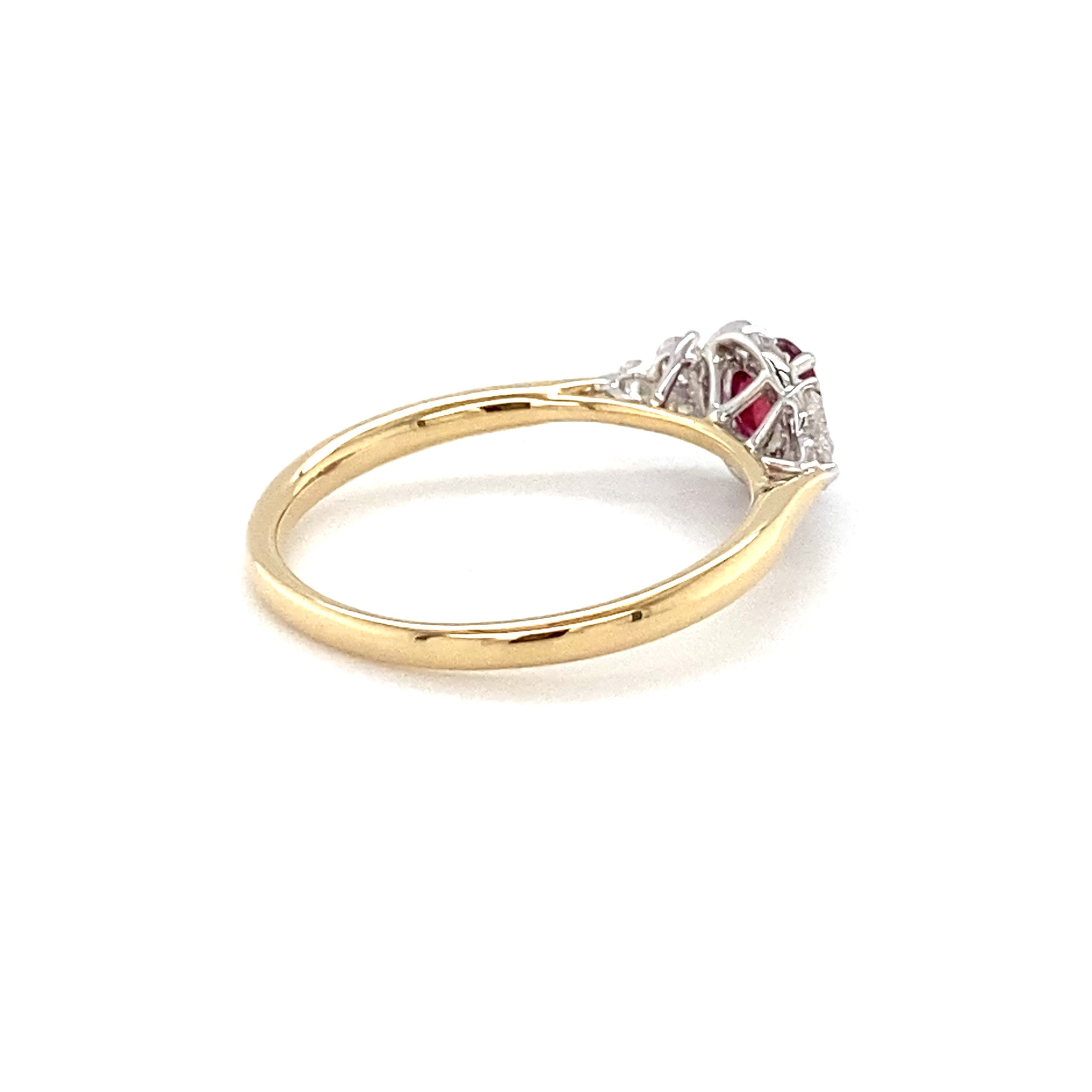 ROEMER ROEMER  Ring  goud 14K met robijn 0.45ct en diamant 0.24ct R40875