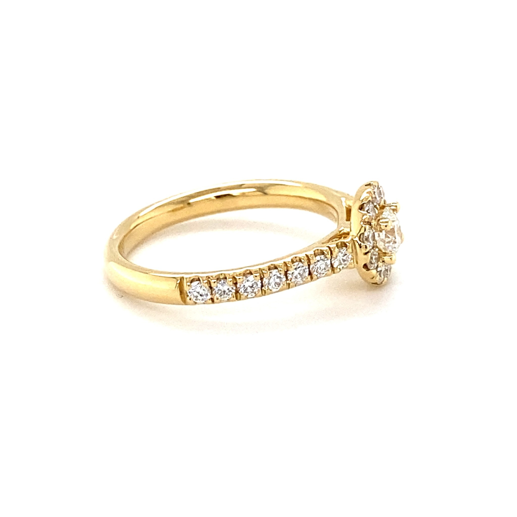 ROEMER ROEMER ring 18k geelgoud Circulo met diamant 0.68ct 52