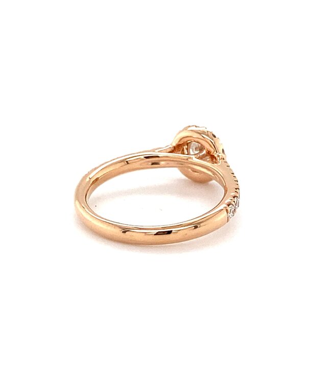 ROEMER ring 18k rosegoud Circulo met diamant 0.68ct 51