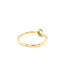 ROEMER ring 14k geelgoud punto met diamant 0.15ct 52