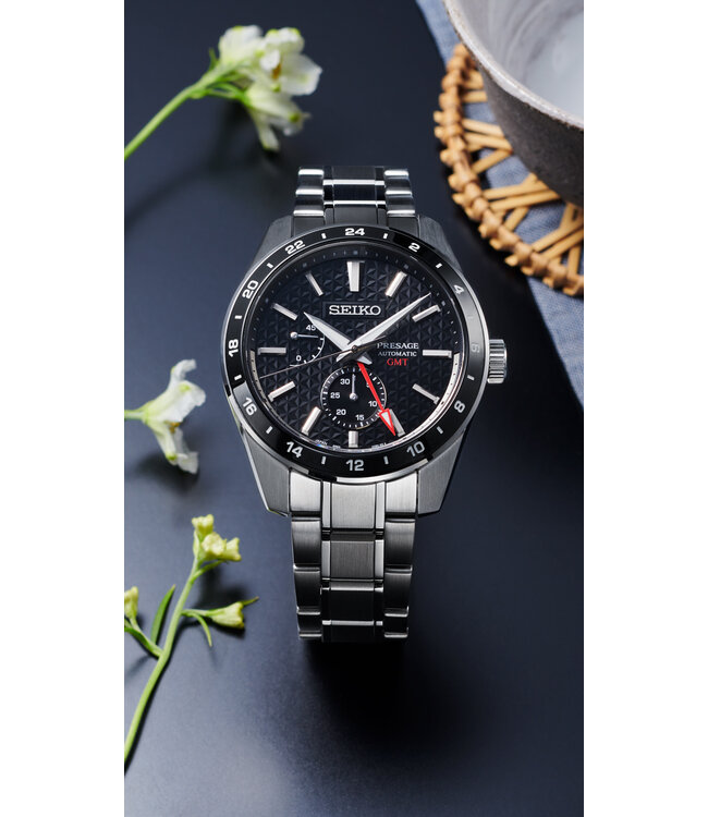 Seiko Presage horloge automaat GMT SPB221J1