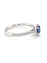 ROEMER ROEMER witgouden ring met licht blauwe saffier 0.56ct en diamant 0.25ct 54