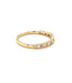 ROEMER ring 14K geelgoud  vintage look met baguette en briljant geslepen diamant 0.22ct 57