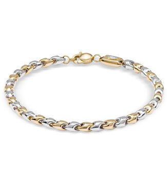 Monzario Monzario bicolor gouden armband 838A