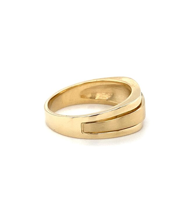 Roemer gouden herenring 0.05 ct. 40993 63