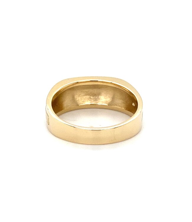 Roemer gouden herenring 0.05 ct. 40993 63