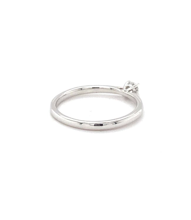ROEMER witgouden solitair ring 0.16ct