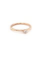 ROEMER ROEMER roségouden solitair ring 0.11ct