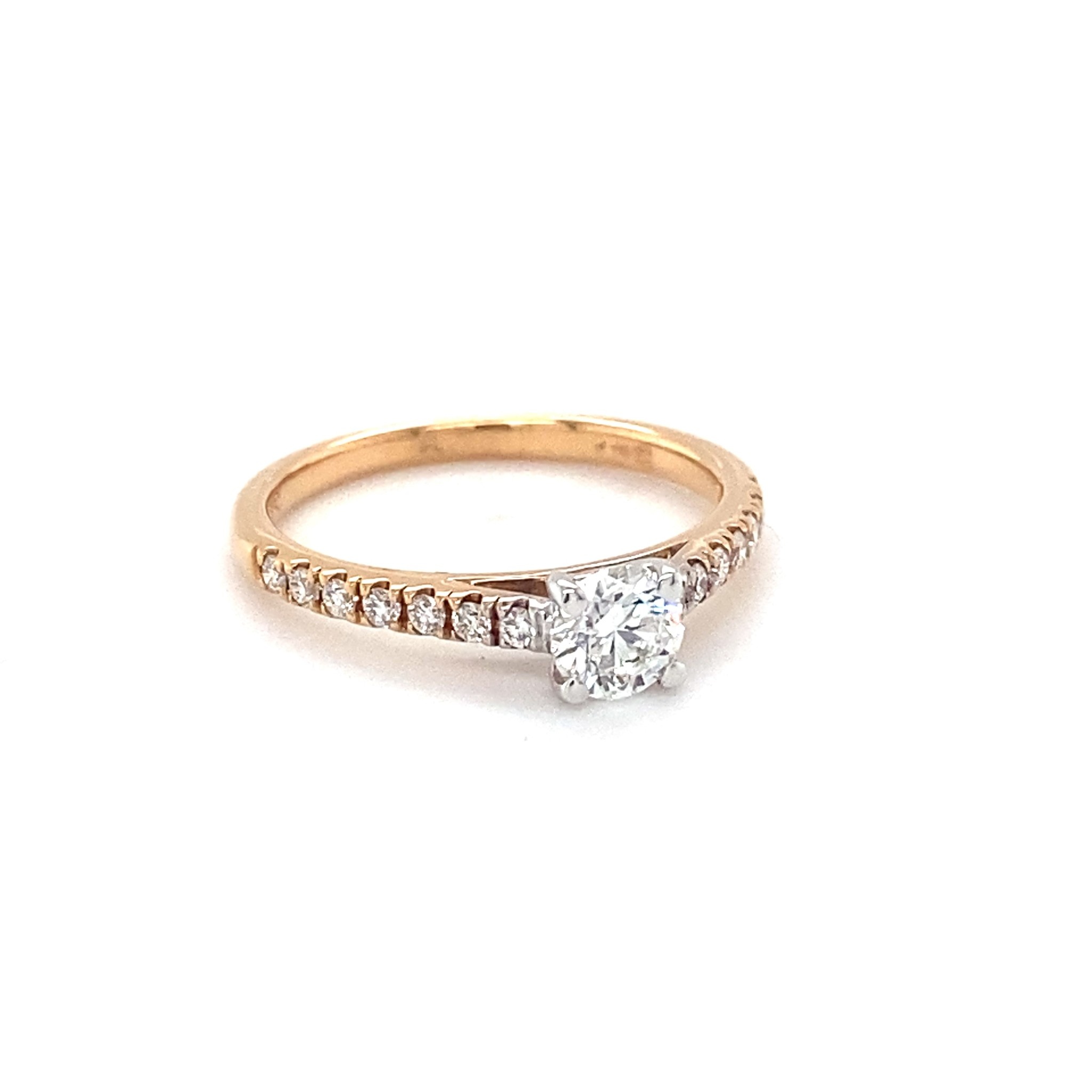 ROEMER ROEMER 18K rosegouden ring met 0,61ct diamant