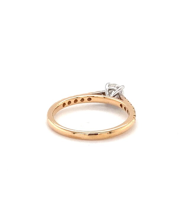 ROEMER 18K rosegouden ring met 0,61ct diamant