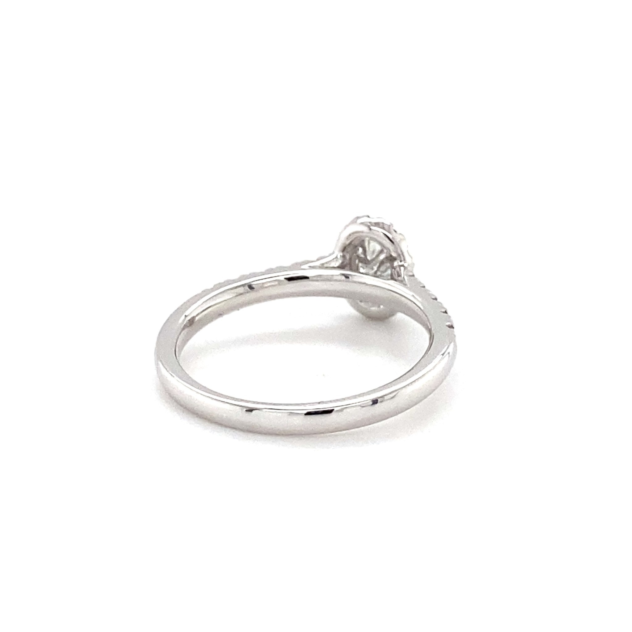 ROEMER ROEMER ring 18k witgoud Ovale met diamant 0.45ct 53