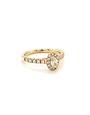 ROEMER ROEMER ring 18k geeloud Ovale met diamant 0.47ct 52