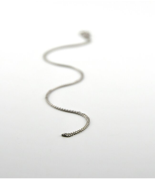 ROEMER witgouden ketting anker rond 1.1/45