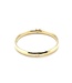 ROEMER 14k geelgouden bangle met zilveren kern 6mm x 61mm