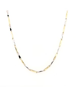 ROEMER Roemer bicolor gouden collier Tuile 45 cm