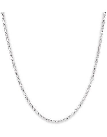 Monzario Oro Monzario collier 14k witgoud 45cm 837C