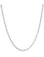 Monzario Oro Monzario collier 14k witgoud 45cm 837C