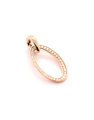 Positano Positano hanger 18k roségoud met 0.75ct. diamant 8086/P