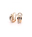Positano oorringen 18k rose en witgoud 0.12 ct. diamant