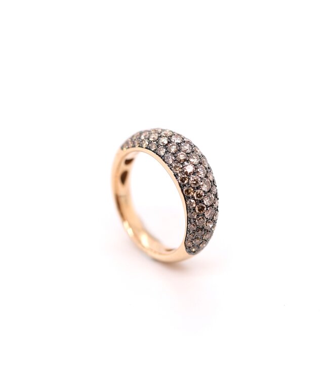 Positano ring 18k rosegoud 1.85 ct. diamant 55