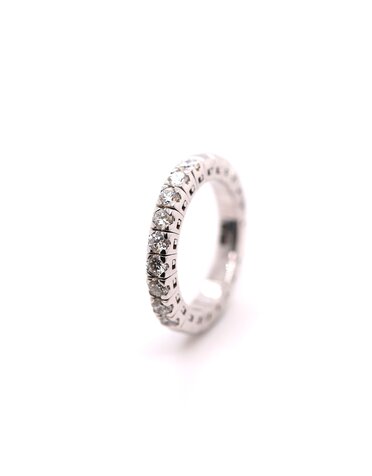 Positano Positano 18k witgouden Flexring met diamant (0.88ct)