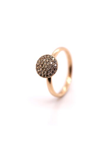 Positano Positano 18k roségouden ring met bruine diamant (0.40ct)