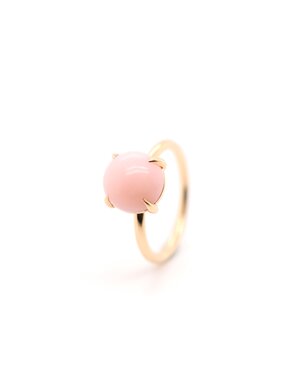 Positano Positano roségouden ring met roze Opaal