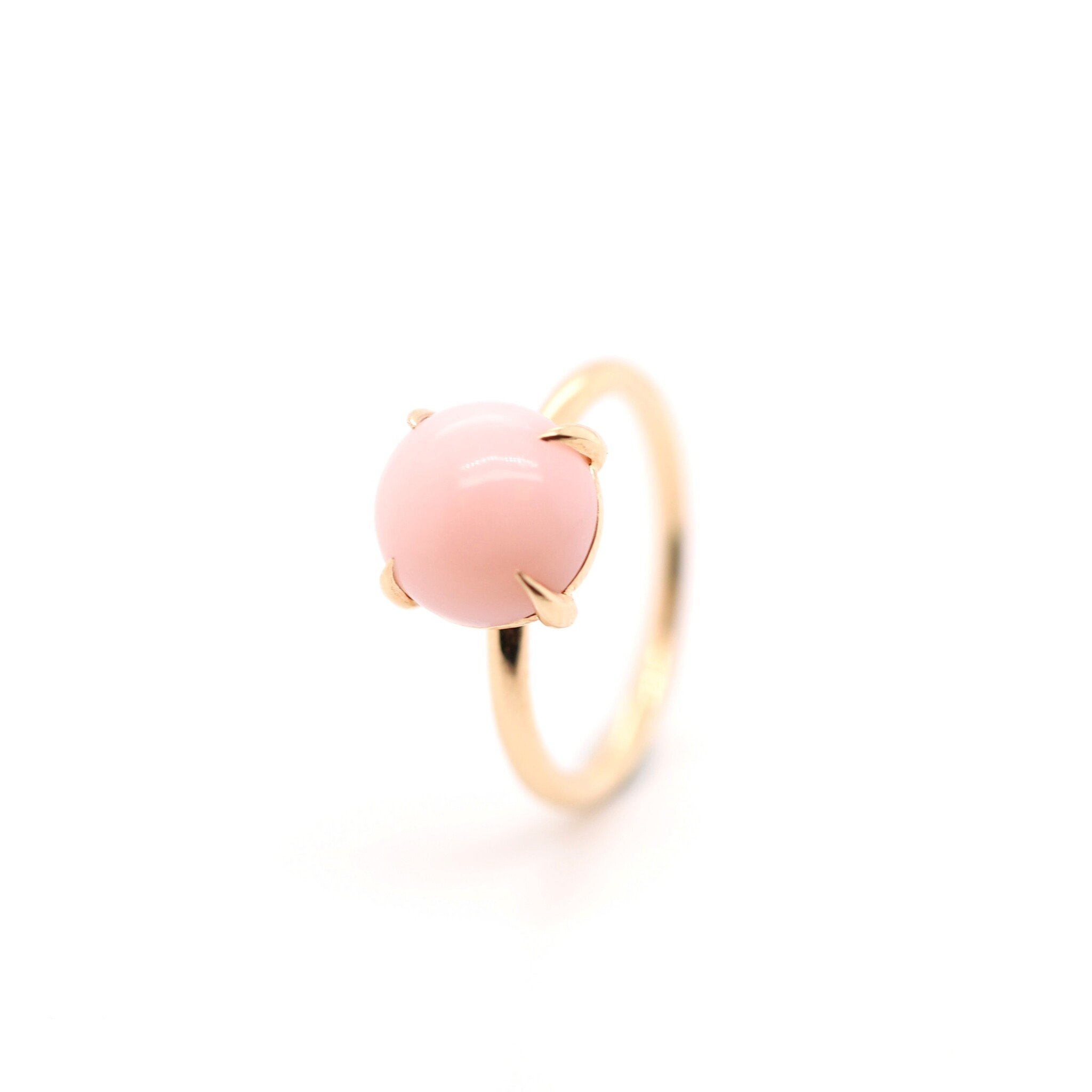 Positano Positano roségouden ring met roze Opaal