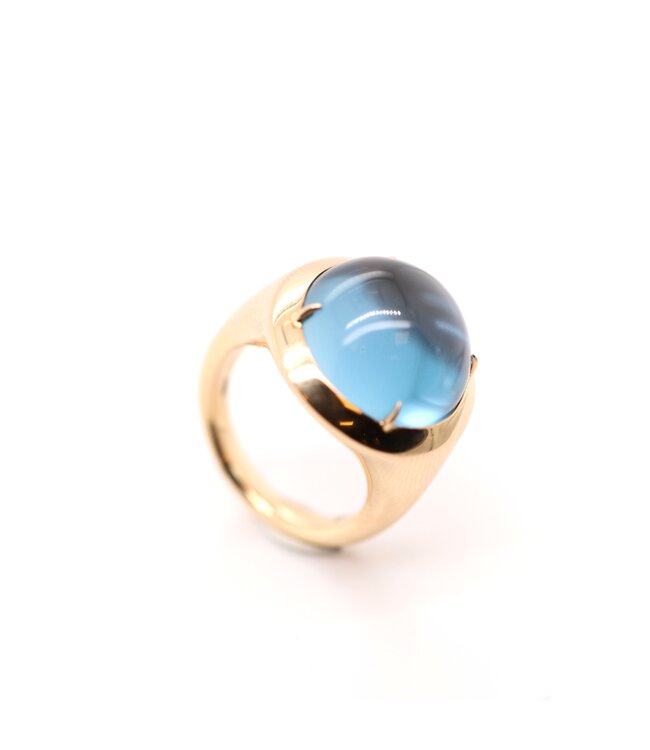 Positano Ring 18kt goud met Topaas