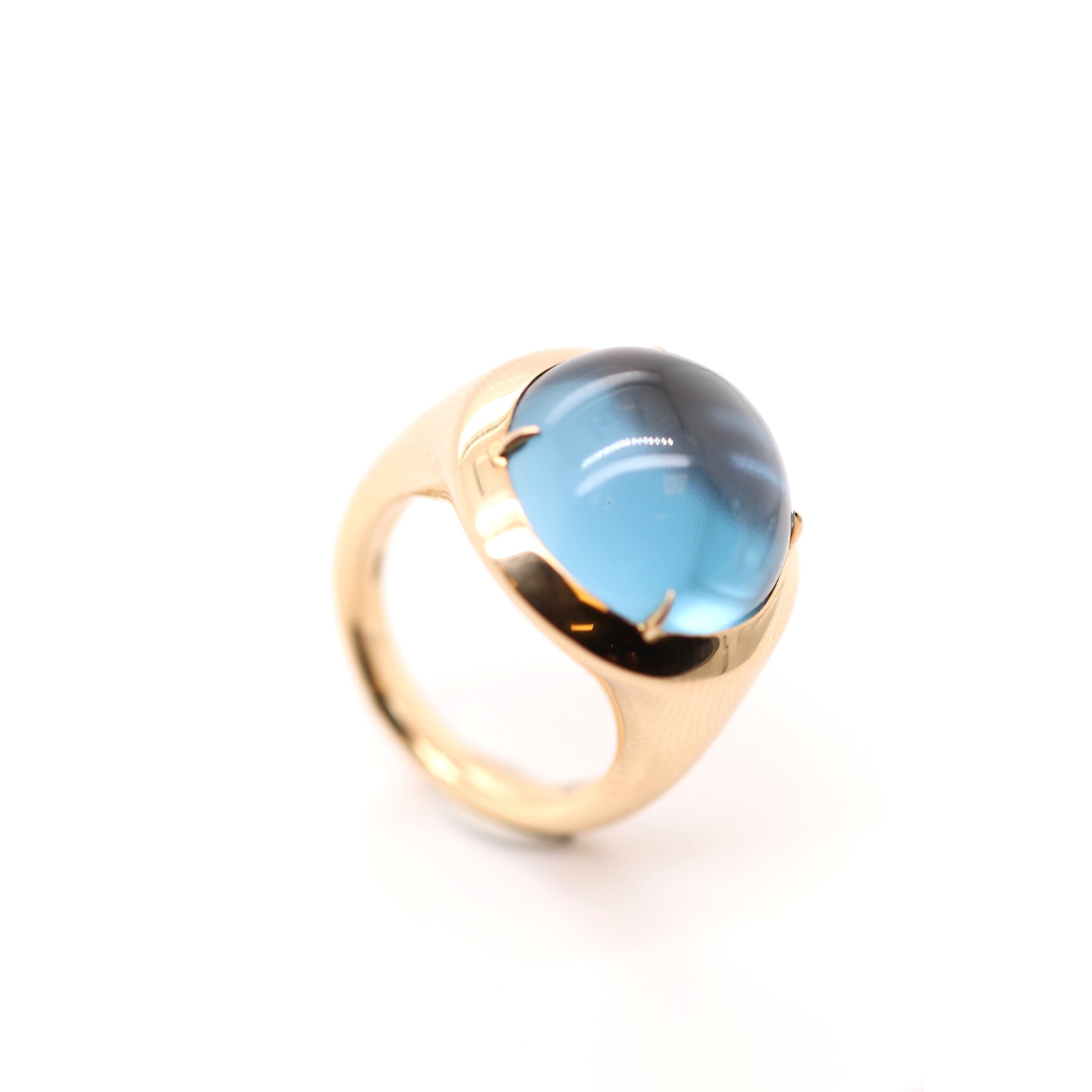 Positano Positano Ring 18kt goud met Topaas