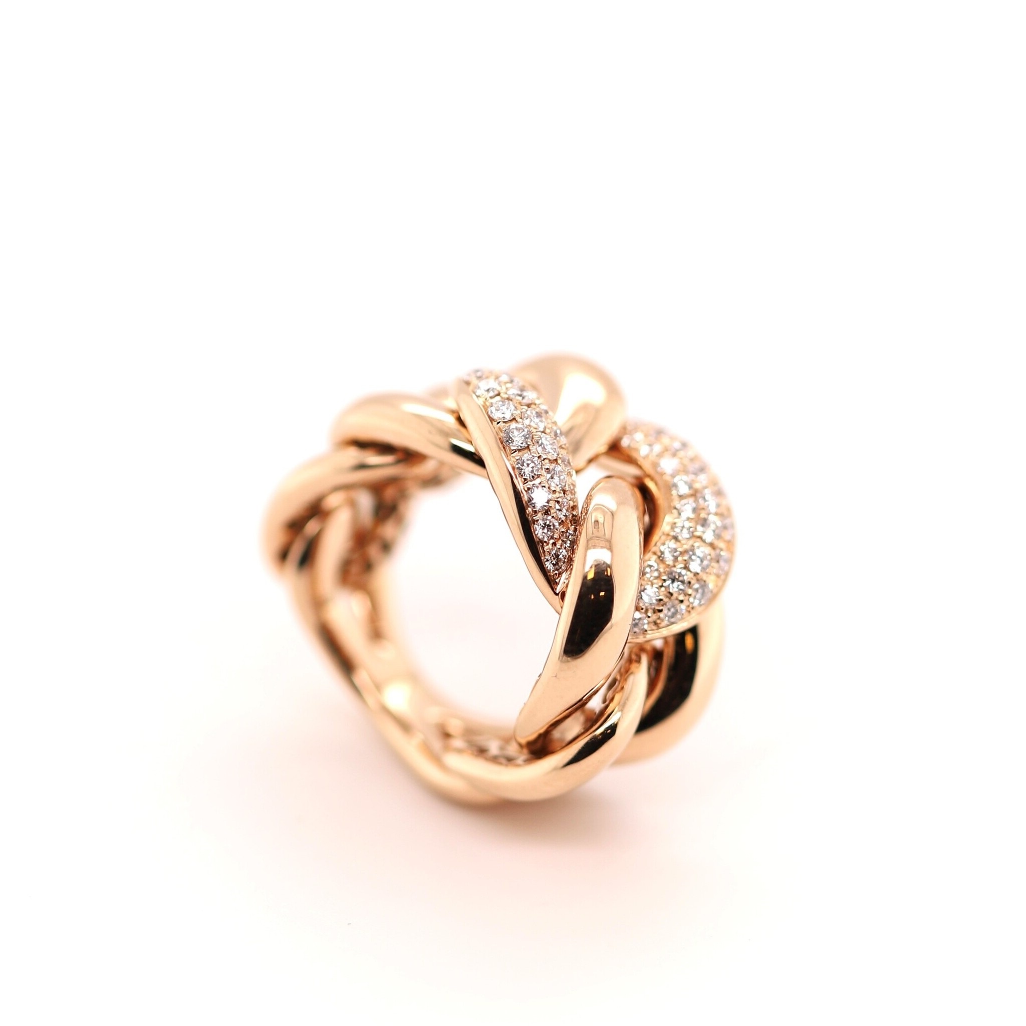 Positano Positanio ring 18k roségoud 5456/AR 0.82ct diamant maat 56