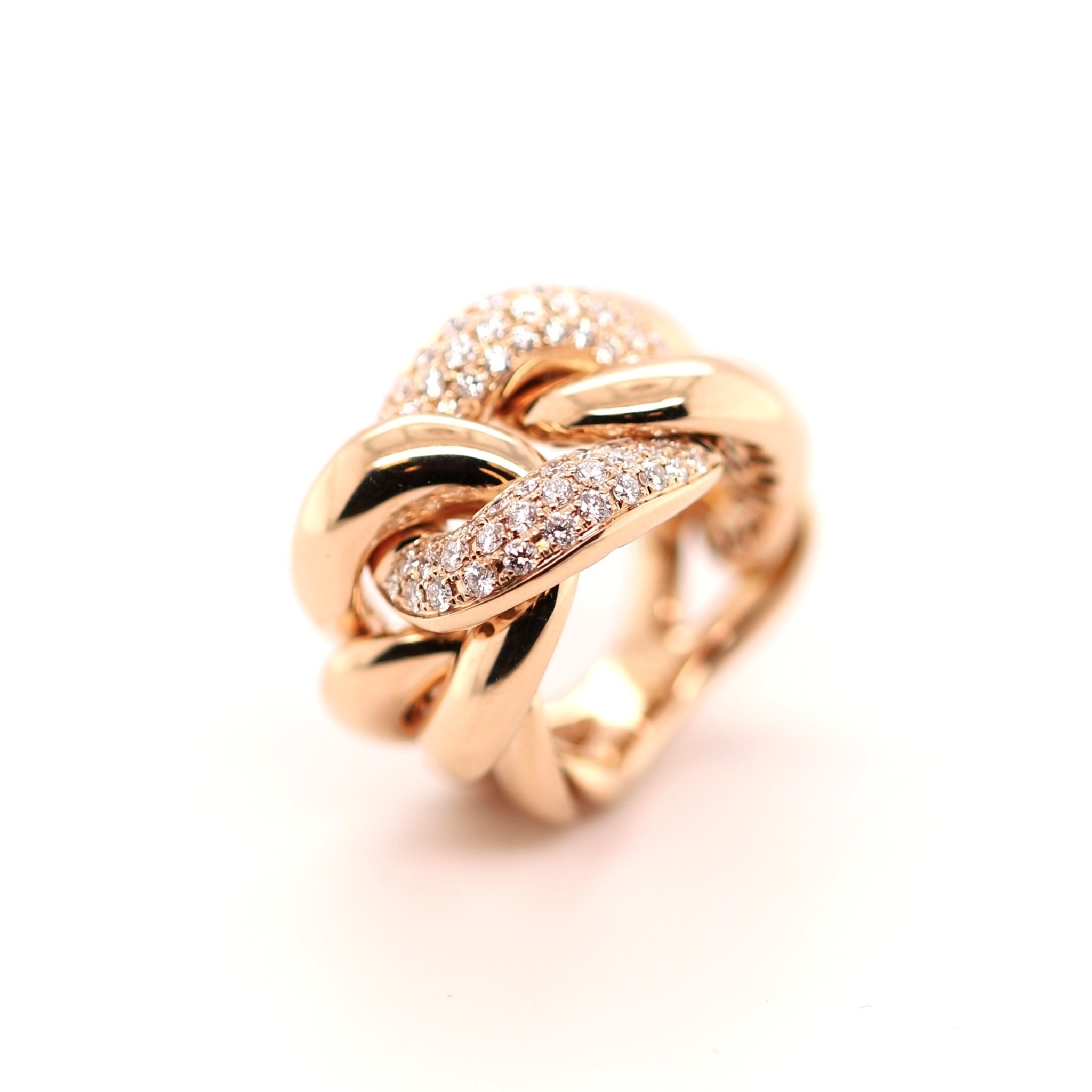 Positano Positanio ring 18k roségoud 5456/AR 0.82ct diamant maat 56