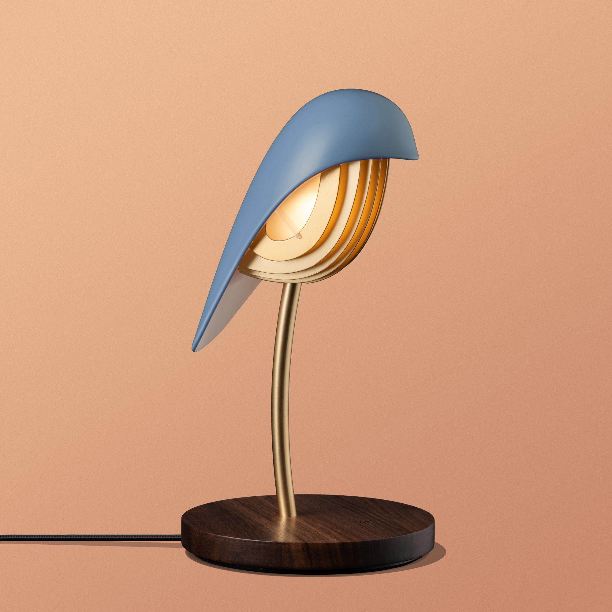 DaqiConcept DaqiConcept Bird Indigo Blue Decoratieve Lamp