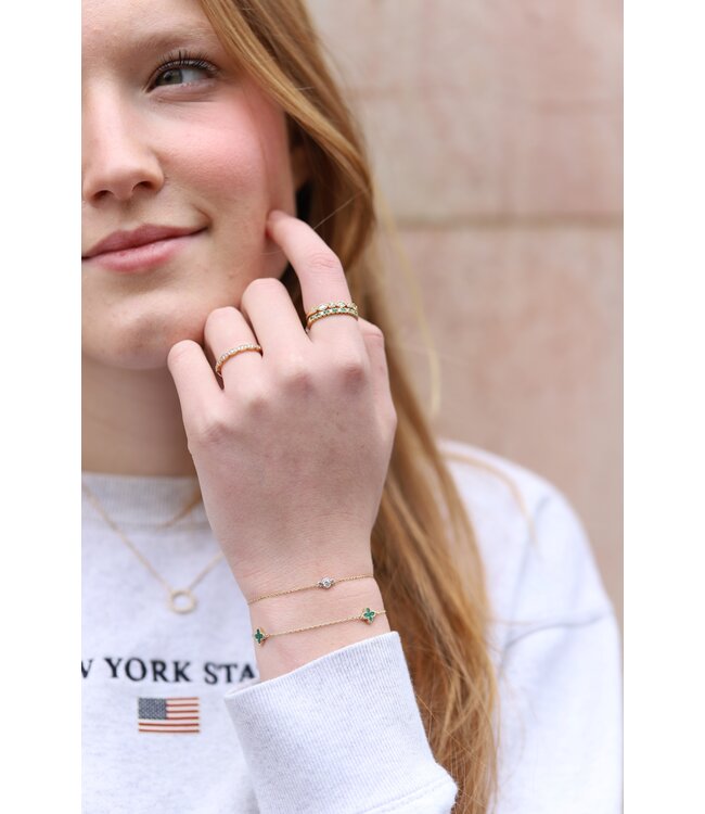 ROEMER Riviera Ring met diamant en smaragd