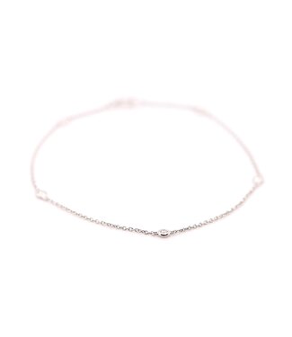 ROEMER ROEMER armband witgoud 18k met diamant 0.14ct