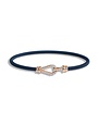 Borsari Borsari Armband staal met 18k roségoud en diamant BR-KAL18PBO 18cm