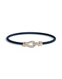 Borsari Borsari Armband staal met 18k geelgoud en diamant BR-KAL18PBY 17cm