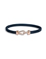 Borsari Borsari Herenarmband staal met 18k roségoud en diamant BR-KAL18GBO 19cm