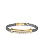 Borsari Borsari Herenarmband staal met 18k geelgoud BR-OR01CTY 20cm