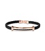 Borsari Herenarmband staal met 18k roségoud BR-OR04CTO 20cm