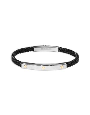 Borsari Borsari Herenarmband staal met 18k goud BR-SK04D 19cm