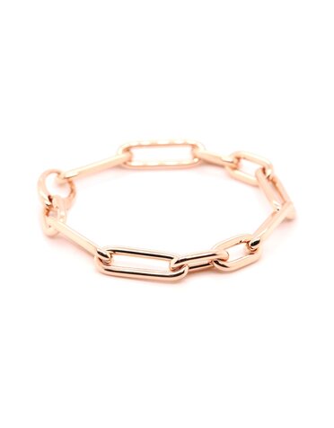 ROEMER ROEMER armband paperclip 18k roségoud 20cm