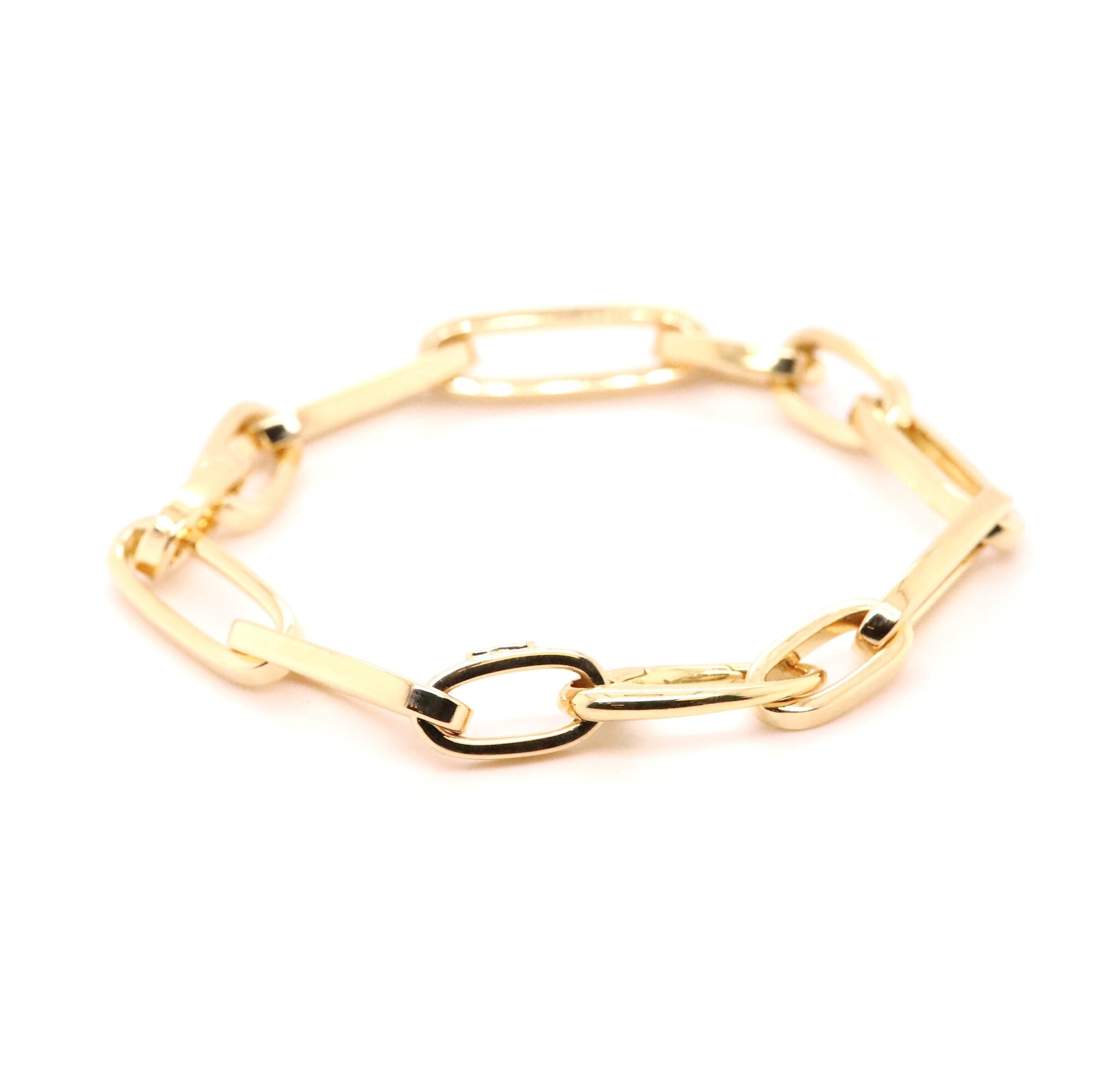 ROEMER Roemer armband paperclip 18k goud 20cm.