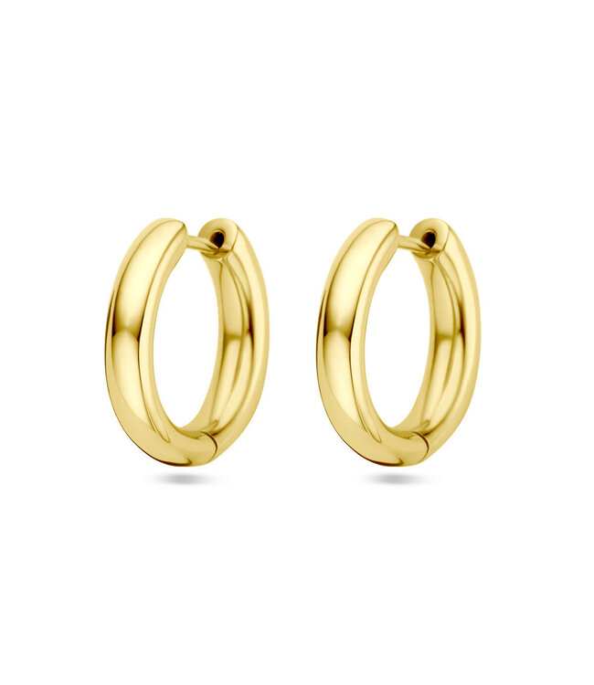ROEMER 14k geelgouden klapoorringen 17.5x4mm