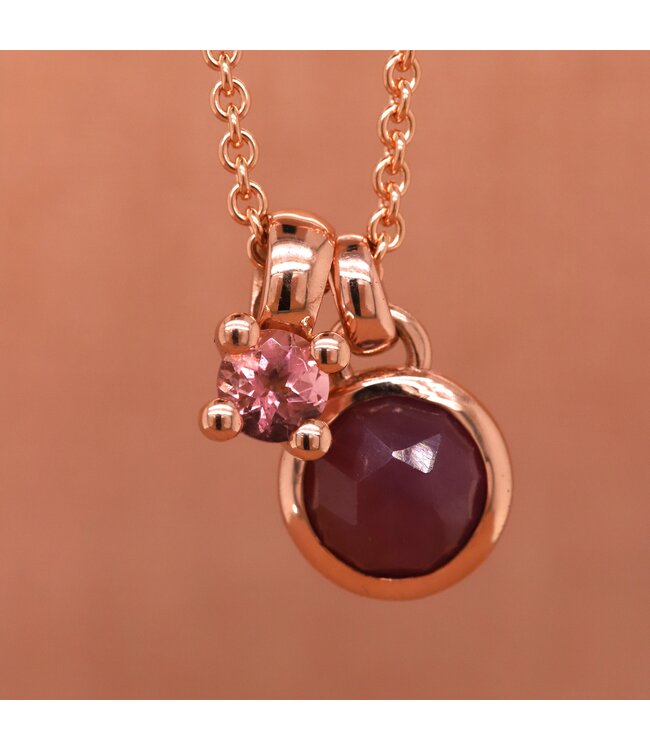 ROEMER by Bregje 18K roodgouden hanger met robijn