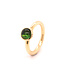 ROEMER by Bregje 18k geelgouden  ring Single Bubble met groene Toermalijn