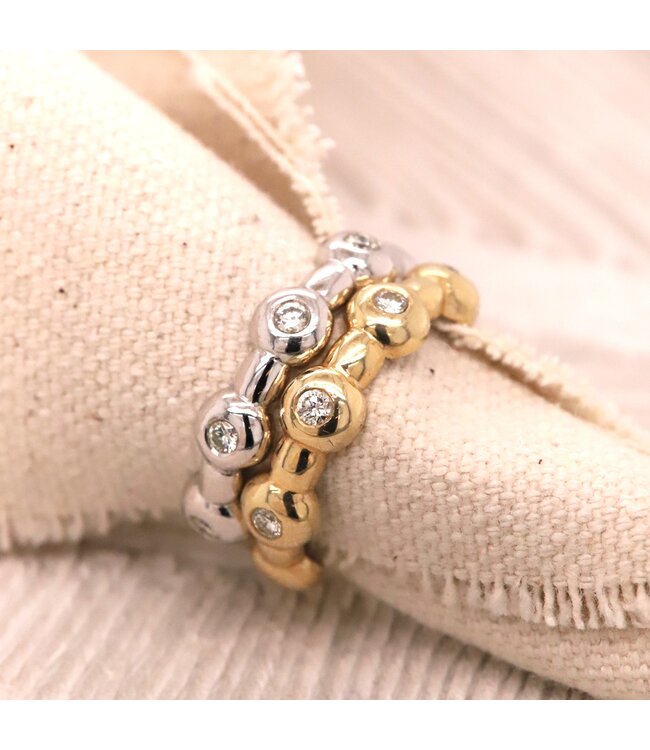 ROEMER by Bregje witgouden ring "drops"