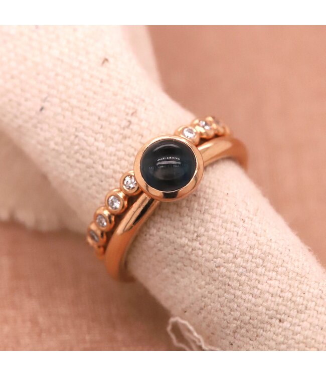 ROEMER by Bregje ring Sparkles Mini 18K rosegoud met 0.33ct diamant